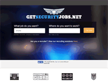 Tablet Screenshot of getsecurityjobs.net